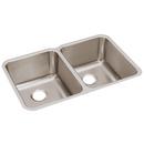 31-1/4 x 20 in. No Hole Stainless Steel Double Bowl Undermount Kitchen Sink in Lustrous Satin