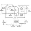 Elkay Lustrous Satin 39-1/2 x 20 in. No Hole Stainless Steel Triple Bowl Undermount Kitchen Sink 
