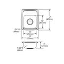 13X16 1H 1B SS TM KITC SINK *GOURME 