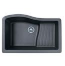 Swan Corporation Espresso 1 Hole Single Bowl Kitchen Sink 