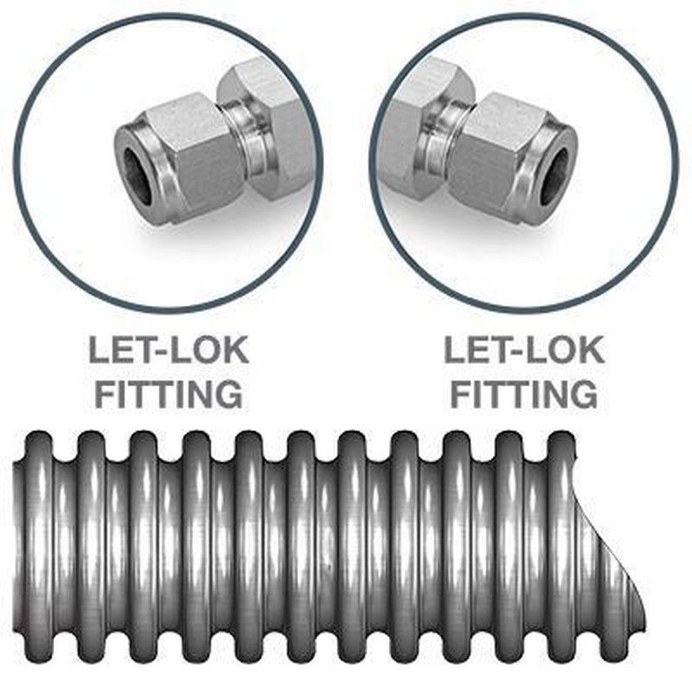 Ham-Let Valves & Fittings Stainless Steel 12 in. Stainless Steel Hose 