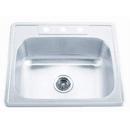 PROFLO&reg; Stainless Steel 25 x 22 in. Stainless Steel Single Bowl Drop-in Kitchen Sink 