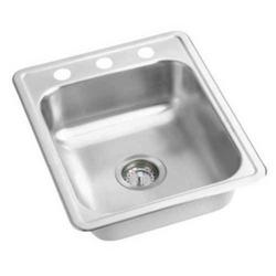 17 in. Drop-in Stainless Steel Single Bowl Kitchen Sink