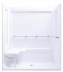 41X63 CNTR 4PC VKRL SHWR W/LS WHIT 