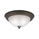 Kichler Lighting Olde Bronze 13-1/4 in. 60W 2-Light Flushmount Medium Ceiling Light 