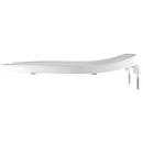Bemis White Elongated Open Front Toilet Seat 
