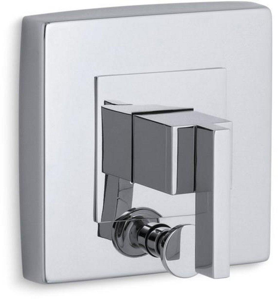 KOHLER Polished Chrome Pressure Balancing Valve Trim with Diverter Kit and Single Lever Handle 