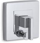 KOHLER Polished Chrome Pressure Balancing Valve Trim with Diverter Kit and Single Lever Handle 
