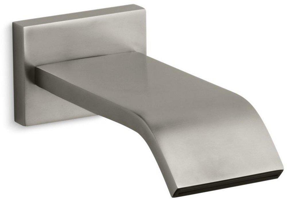 KOHLER Vibrant&reg; Brushed Nickel 9-3/4 in. Wall Mount Spout Bath 