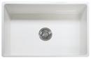 Franke White 30-1/8 x 20 in. Fireclay Single Bowl Farmhouse Kitchen Sink 