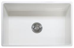 30-1/8 in. Farmhouse Fireclay Single Bowl Kitchen Sink in White