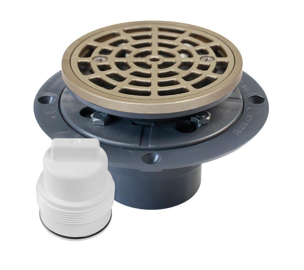 Sioux Chief Grey Hub Plastic Nickel Bronze Shower Drain 