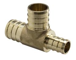 3/4 x 1/2 x 3/4 in. Brass PEX Crimp Tee