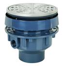 Sioux Chief Adjustable Floor Drain with 304 Stainless Steel and PVC Round Ring and Strainer and 5-1/2 in. Top 