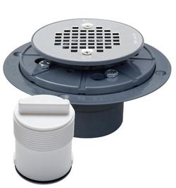 2 in. Inside Caulk Plastic Stainless Steel Shower Drain