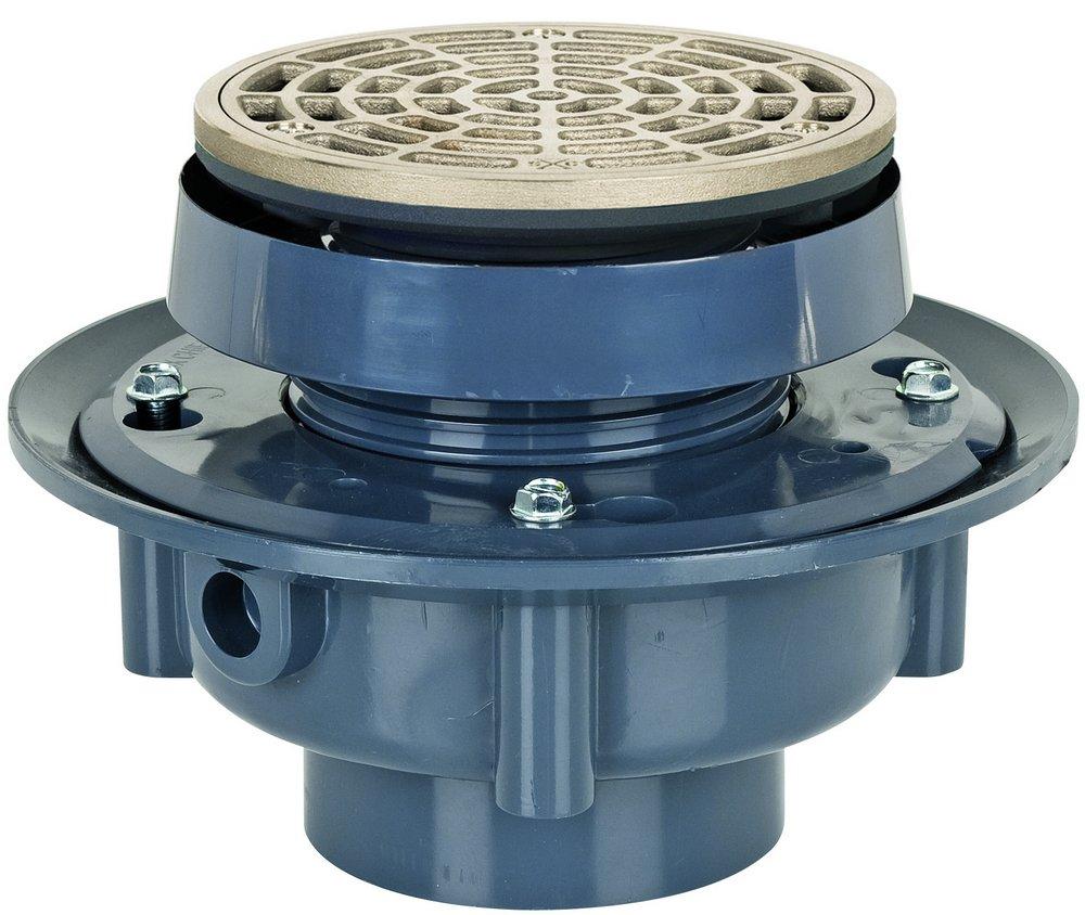 Sioux Chief Hub Plastic Nickel Bronze Floor Drain 