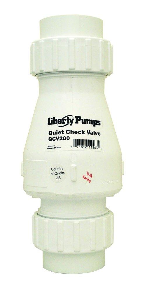 Liberty Pumps White Spring Loaded Check Valve 