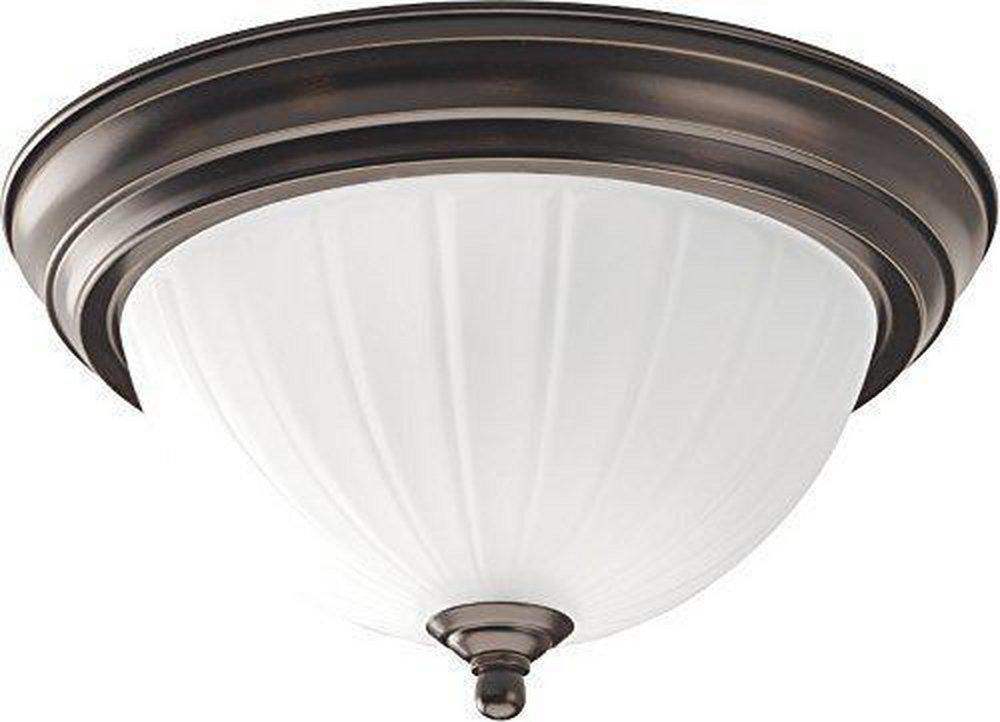 Homestyle Lighting Bronze 1-Light Flushmount 