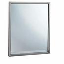 Bobrick Satin 36 in. Welded Frame Tempered Glass Mirror 