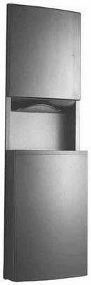 54-1/8 in. Recessed Paper Towel Dispenser & Waste Receptacle in Satin Stainless Steel