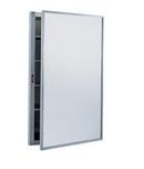 Bobrick Satin 17 x 26-7/8 in. Recessed Mount Medicine Cabinet 