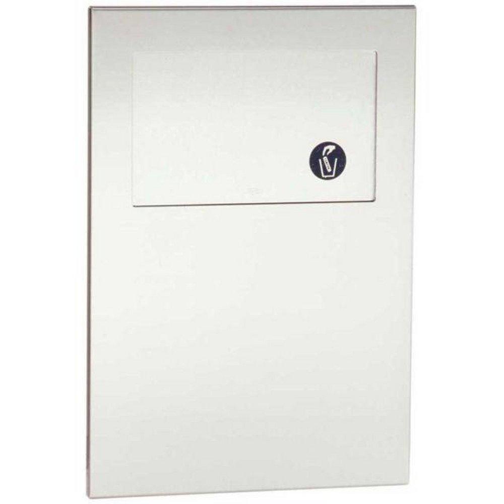 Bobrick Stainless Steel 18-15/16 in. Recessed Sanitary Napkin Disposal 