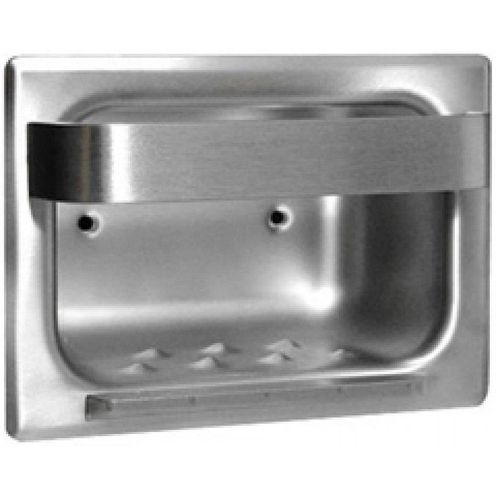 Bobrick Matte Polished Wall Mount Recessed Heavy Duty Soap Dish and Bar 