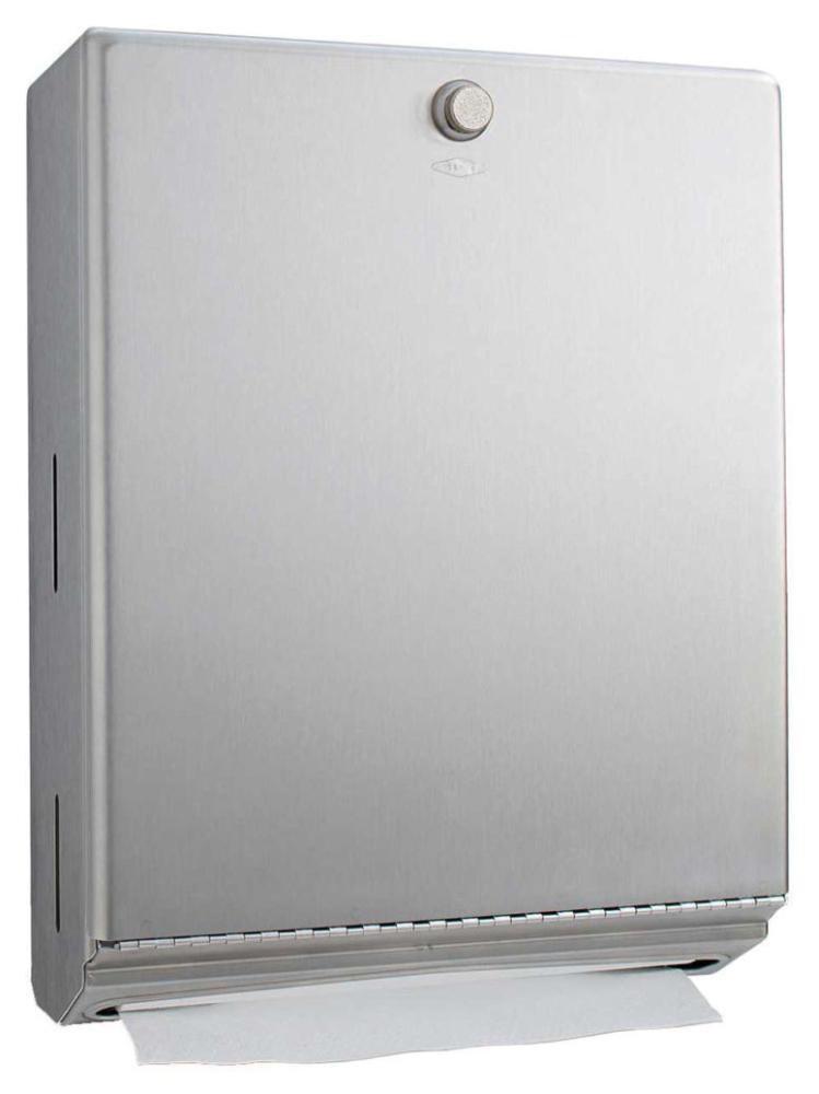 Bobrick Satin 3-15/16 in. Surface Mount Paper Towel Dispenser 