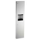 2-9/16 in. Paper Towel Dispenser with Waste Receptacle in Satin Stainless Steel