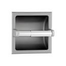 Bobrick Satin Stainless Steel 6-1/8 x 6-1/8 in. Recessed Toilet Tissue Dispenser 