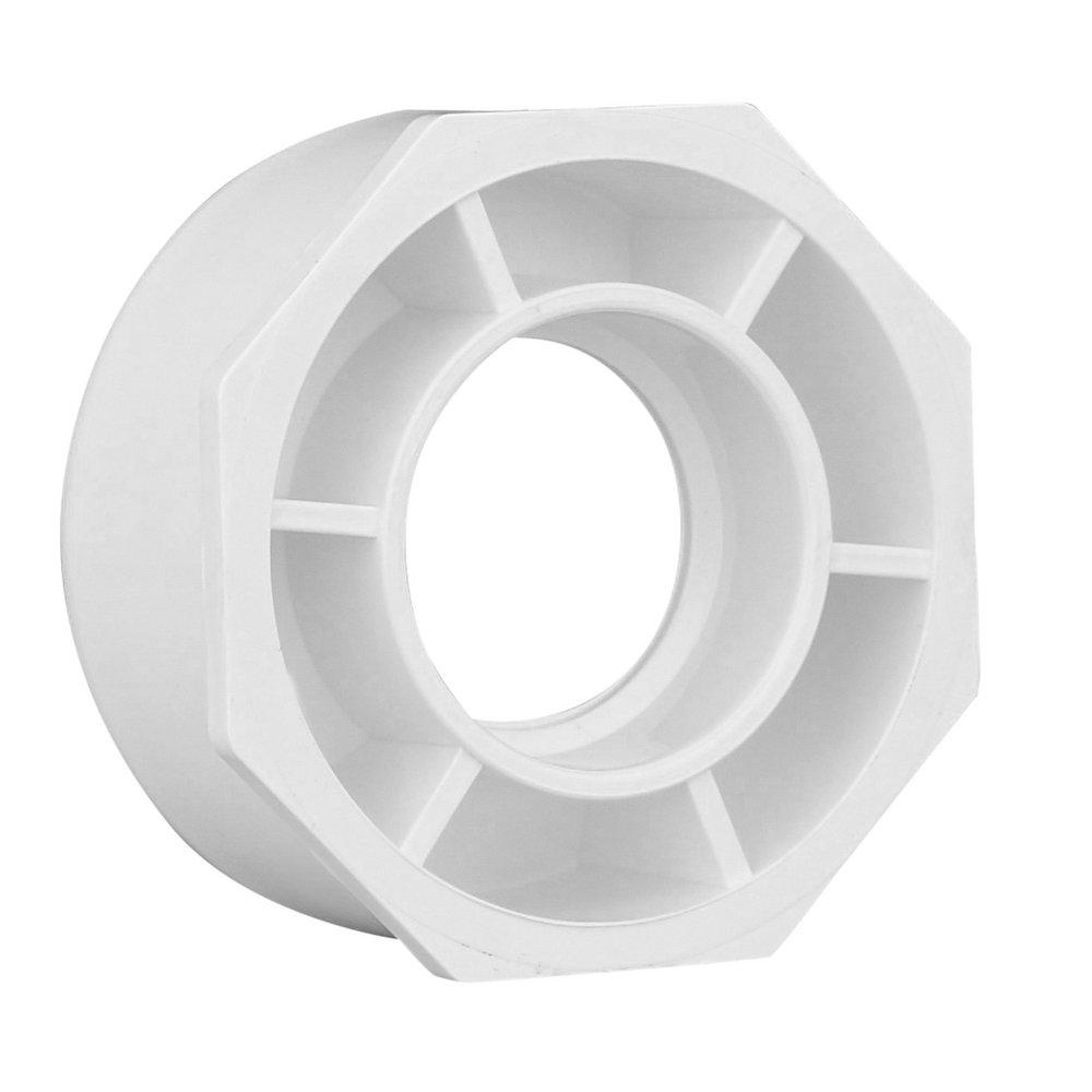 White PVC DWV Bushing 
