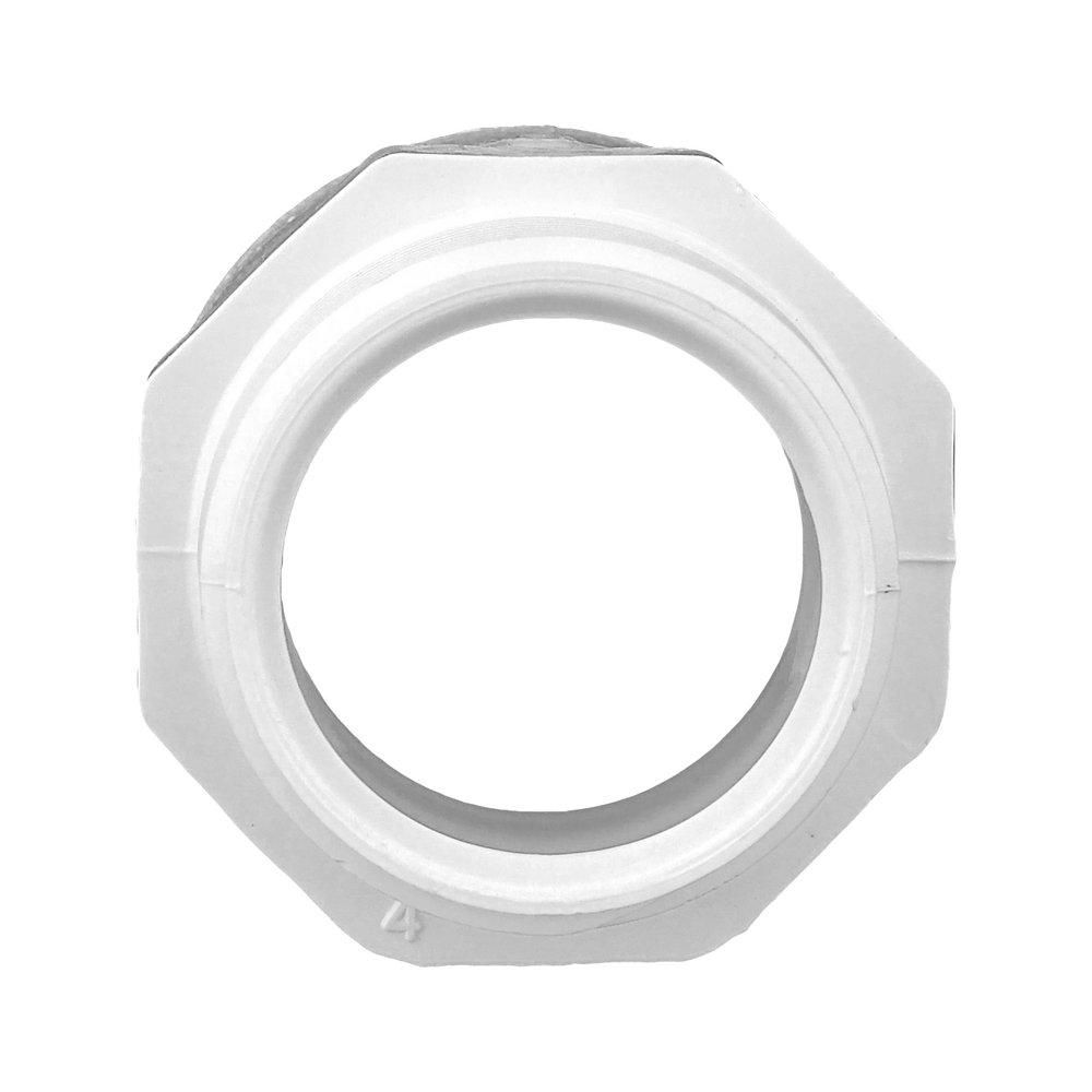 White PVC DWV Bushing 