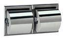 2-Roll Toilet Paper Dispenser with Cover in Stainless Steel