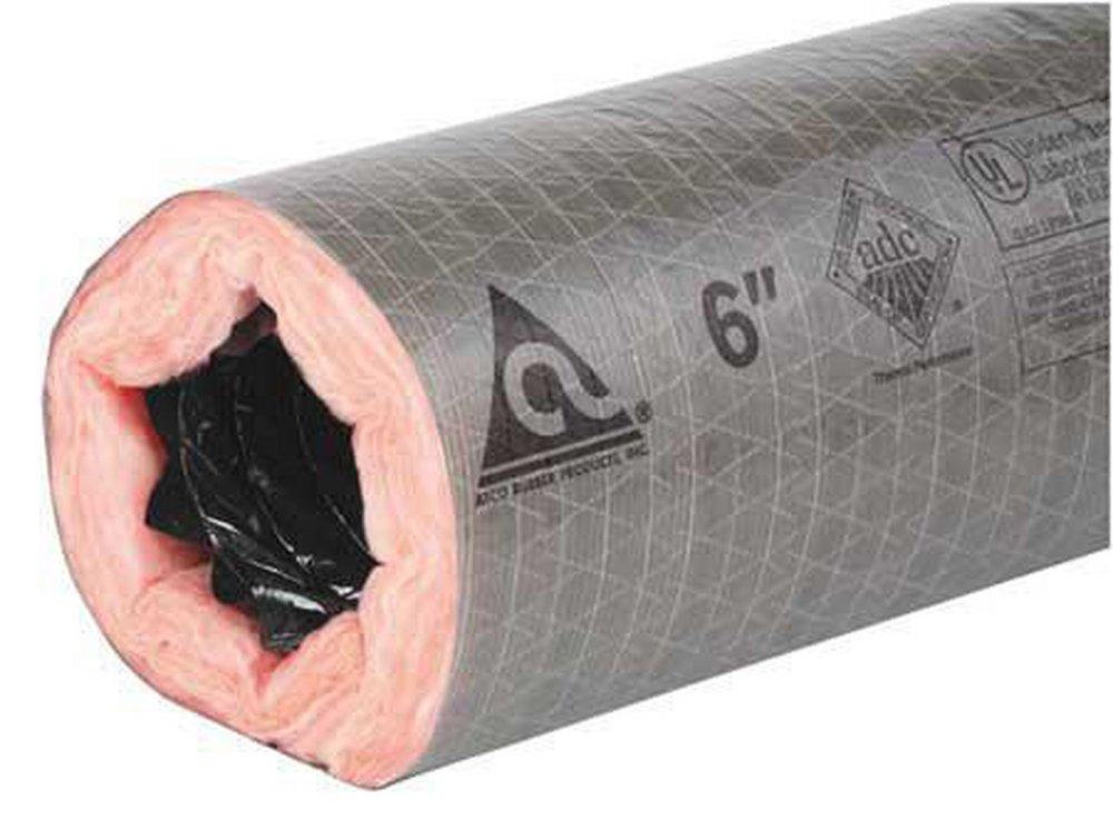 Atco Rubber Products Grey 25 ft. Grey R8 Flexible Air Duct - Boxed 