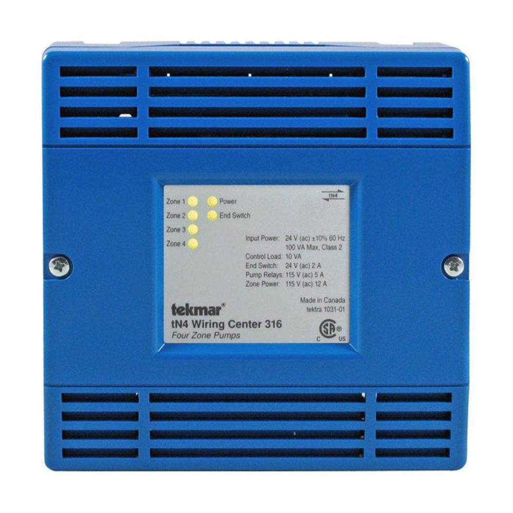 Tekmar Control Systems Blue Wiring Center Pump 