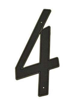 4 in. Dies Cast House Number 7 in Black