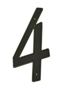 4 in. Dies Cast House Number 8 in Black