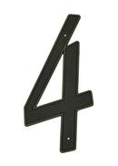 Better Home Black 4 in. Dies Cast House Number 6 