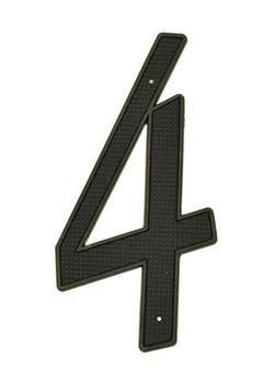 4 in. Dies Cast House Number 0 in Black