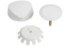 Geberit Alpine White 3-1/2 in. Plastic Overflow Drain Trim Kit 