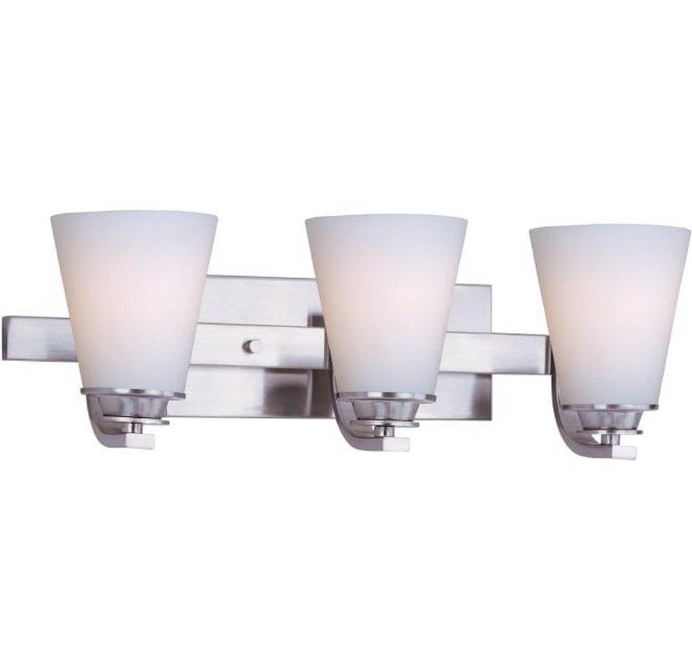 Maxim Lighting&reg; Satin Nickel 3-Light Bath and Vanity Light 