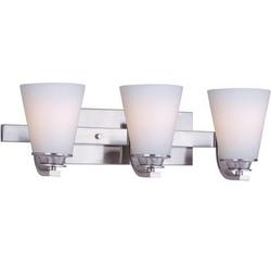 3-Light Bath and Vanity Light in Satin Nickel