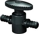 1/2 in. Crimp Oval Handle Straight Supply Stop Valve in Black