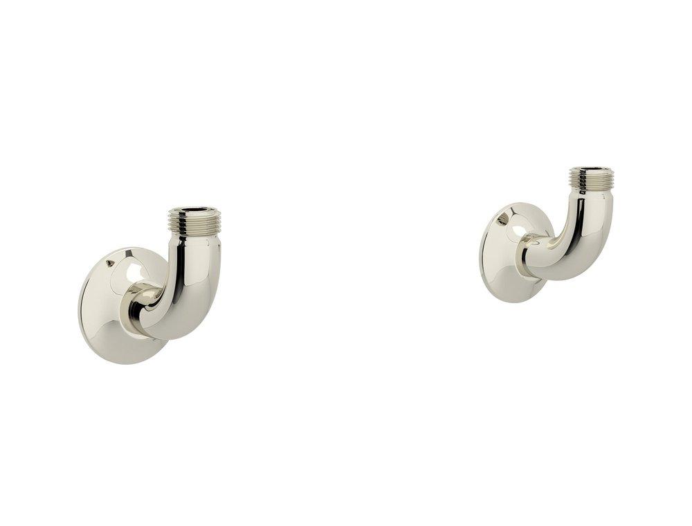 Perrin & Rowe&reg; Polished Nickel Brass Wall Union 