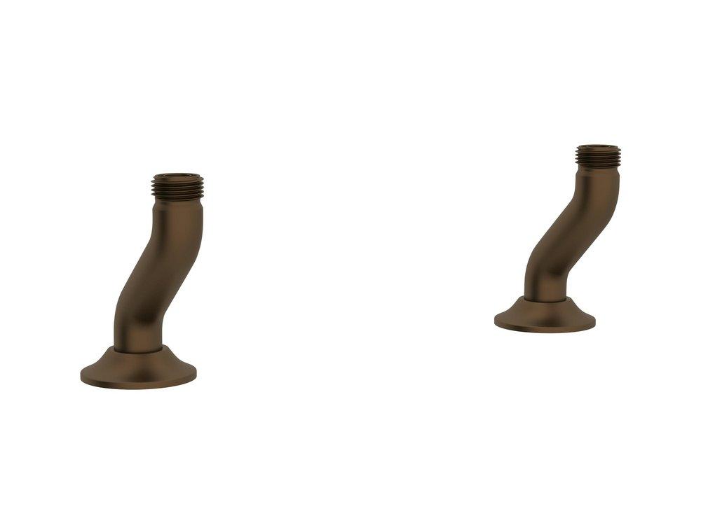 Perrin & Rowe&reg; English Bronze Brass Deck Union for U.4790X;U.4791L Bridge Faucets 
