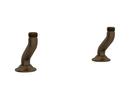 Perrin & Rowe&reg; English Bronze Brass Deck Union for U.4790X;U.4791L Bridge Faucets 