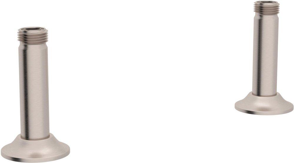 Perrin & Rowe Satin Nickel Straight Deck Union for Bridge Faucet 