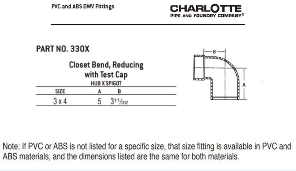 Black ABS DWV 45° Elbow 