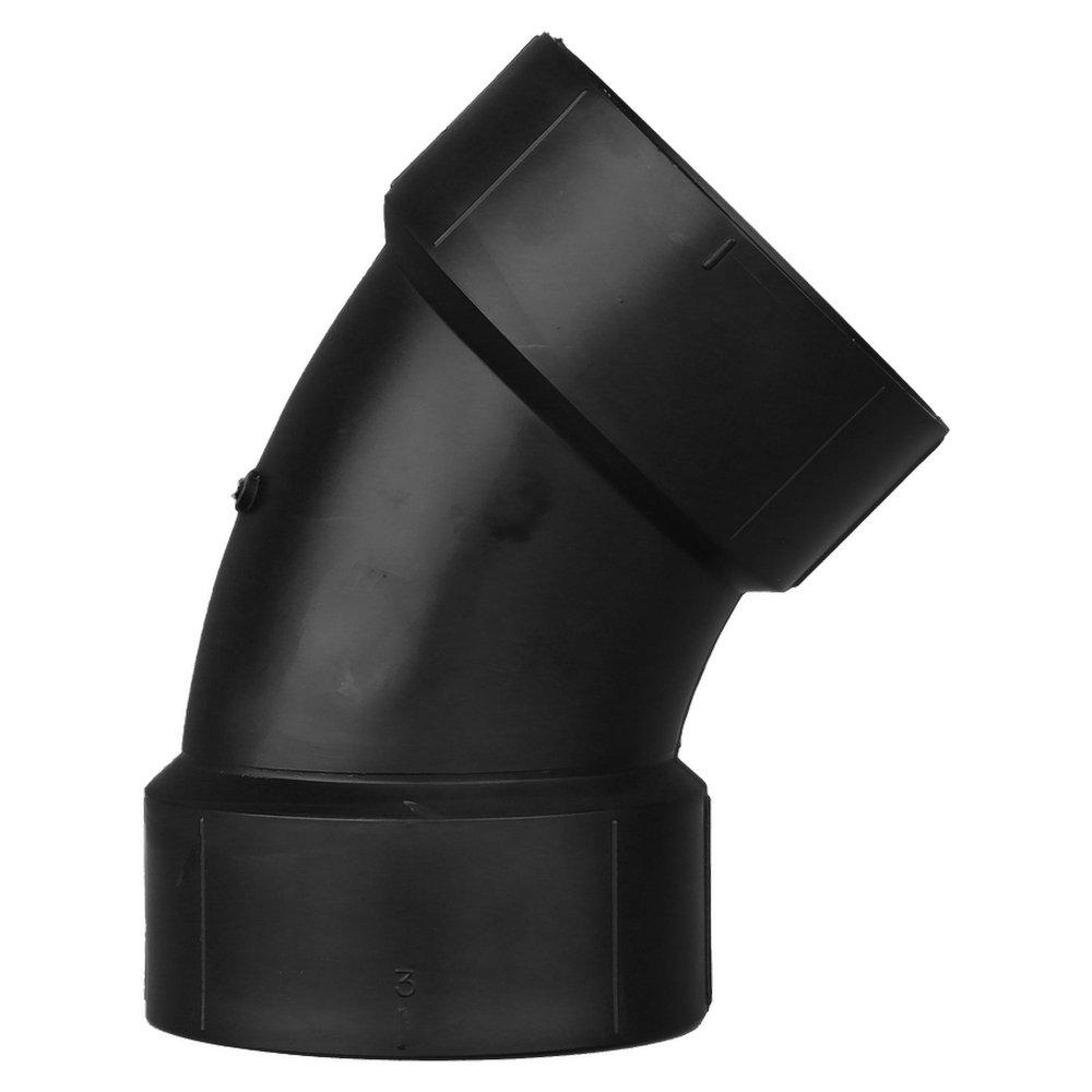 Black ABS DWV 45° Elbow 
