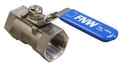 1/4 in. Stainless Steel Standard Port FPT Locking Lever 1000# Ball Valve
